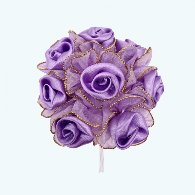 3" Diameter Satin Silk Flower 12X12 | Lavender 3" Diameter Satin Silk Flower 12X12 | Lavender